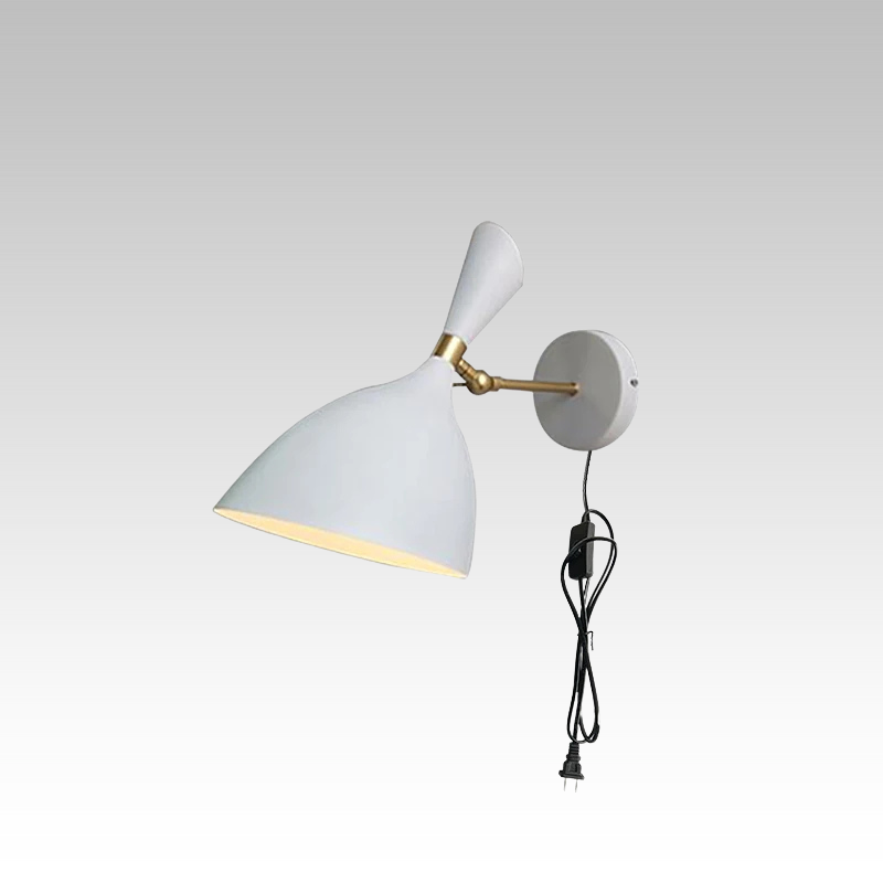 LoftLicht - Lámpara de cama LED para dormitorio estilo industrial de loft, lámpara de pared