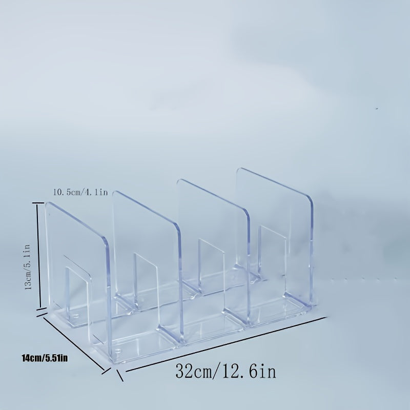 Kast Wallet Organizer – 3-Vaks Transparante ABS Plastic Opbergrek voor Tassen