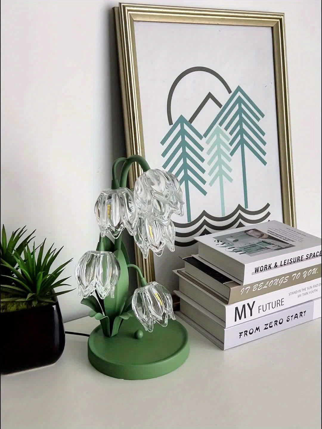 BellBloom - Elegante Bellflower LED Tafellamp