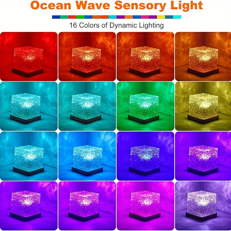OceanWave - 16 Kleuren LED Nachtlamp met Golfeffect