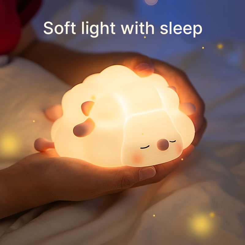 SheepGlow - USB Rechargeable Pink Sheep LED Night Light