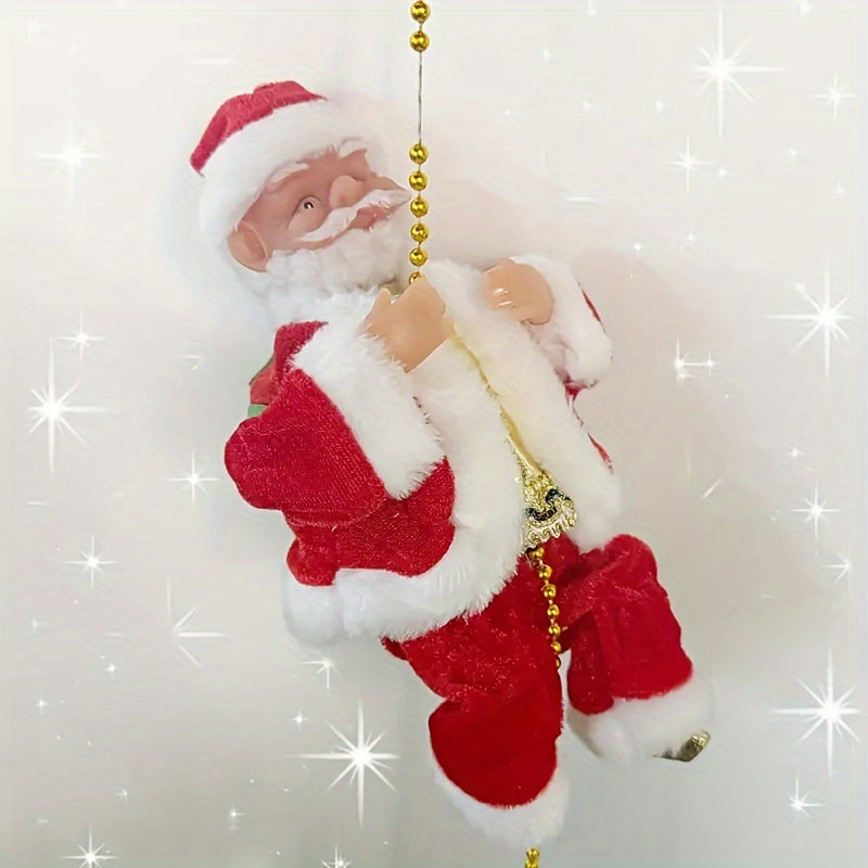 ClimbSanta - Klimtouw Kerstman Ornament voor Kerstboomdecoratie