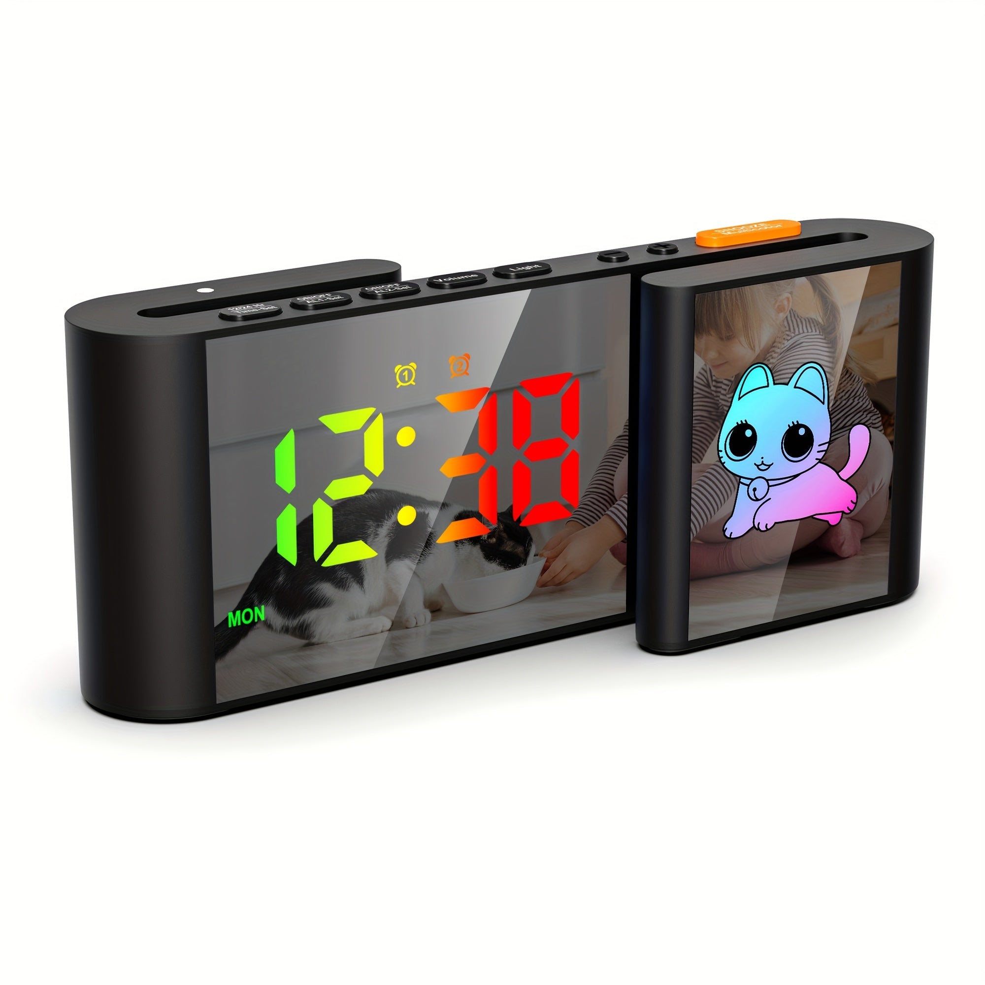 LumoBright - Dubbele Scherm Digitale Wekker met RGB LED Display