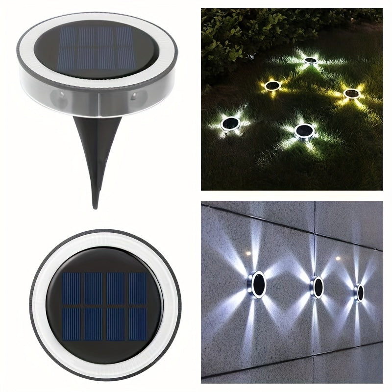 Solar Light - 6 LED Ground Lighting, Solar-Powered Outdoor Lamp for Path, Garden, and Patio