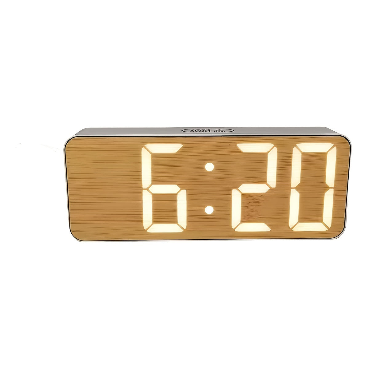 TimeGlow - Compacte LED Digitale Wekker met Verstelbare Helderheid