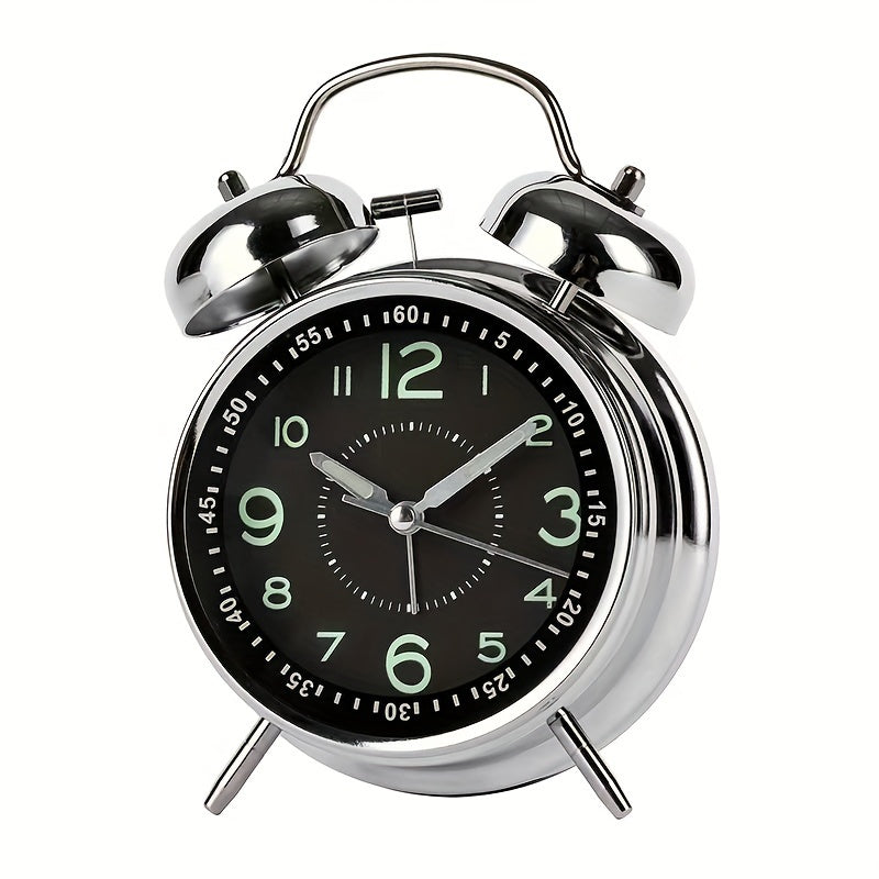 RetroBell - Stille Analoge Wekker met Achtergrondverlichting