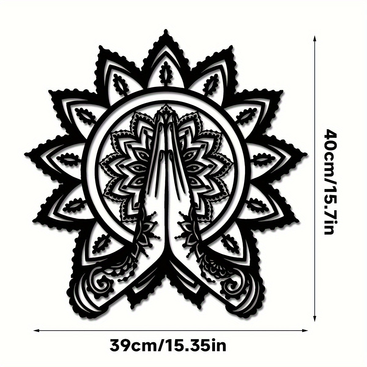 YogaMandala - IJzeren Meditatie Muurkunst