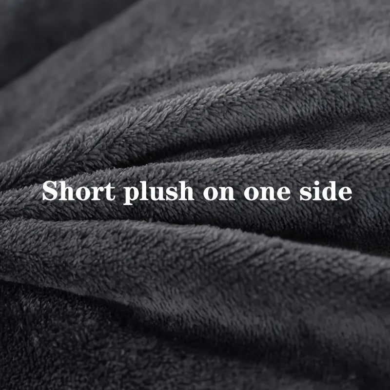 1pc Lussuoso Piumone Fluffy, Stile Contemporaneo, Extra Spesso Pile Biancheria da Letto Autunno-Inverno, Antistatico, Leggero ma Caldo