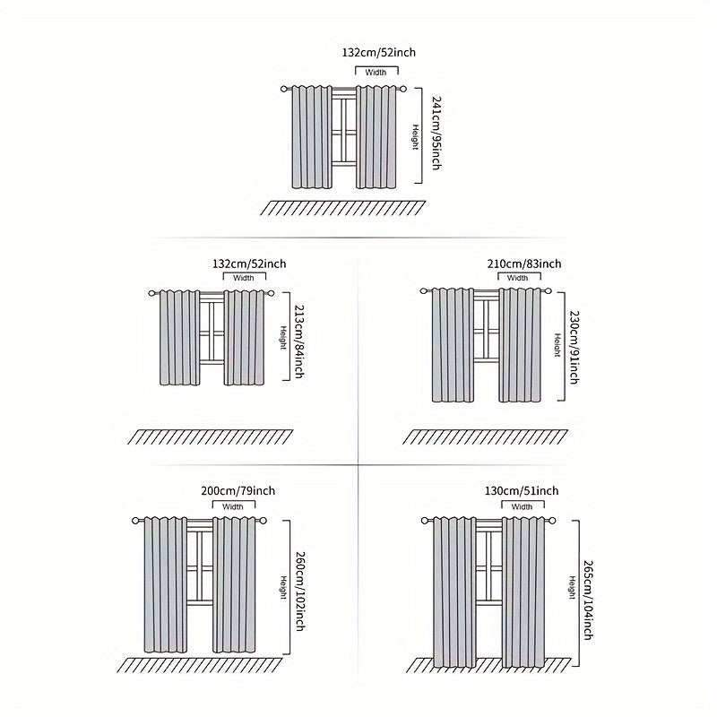 2 Pezzi Tende Oscuranti Stile Principessa Francese - Copertura per Finestre Privacy per Camera da Letto e Soggiorno