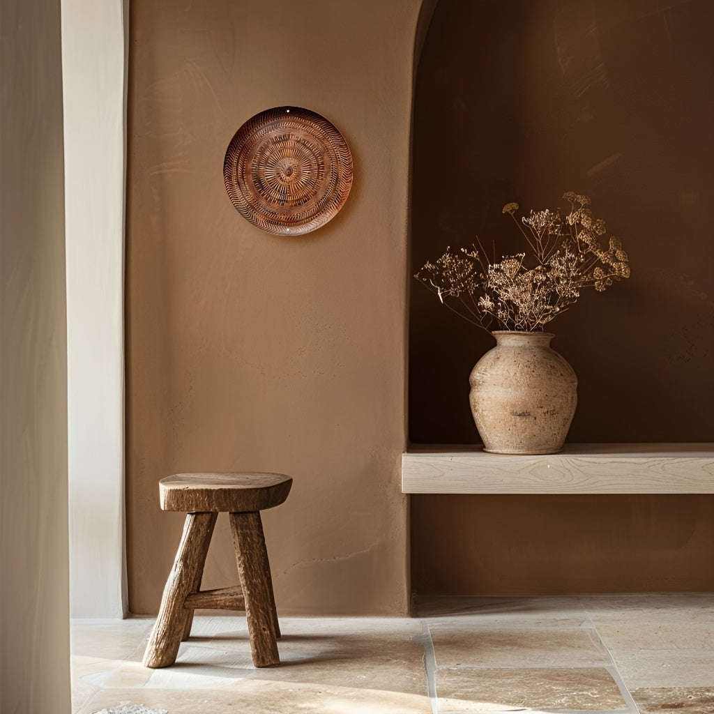 CoolamonArt - Ronde Aluminium Wandkunst voor Kantoordecoratie