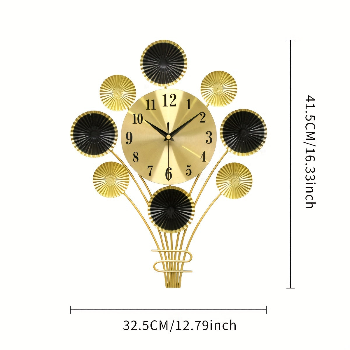 Modern Metal Silent Wall Clock - Balloon-Shaped, Decorative for Living Room and Bedroom
