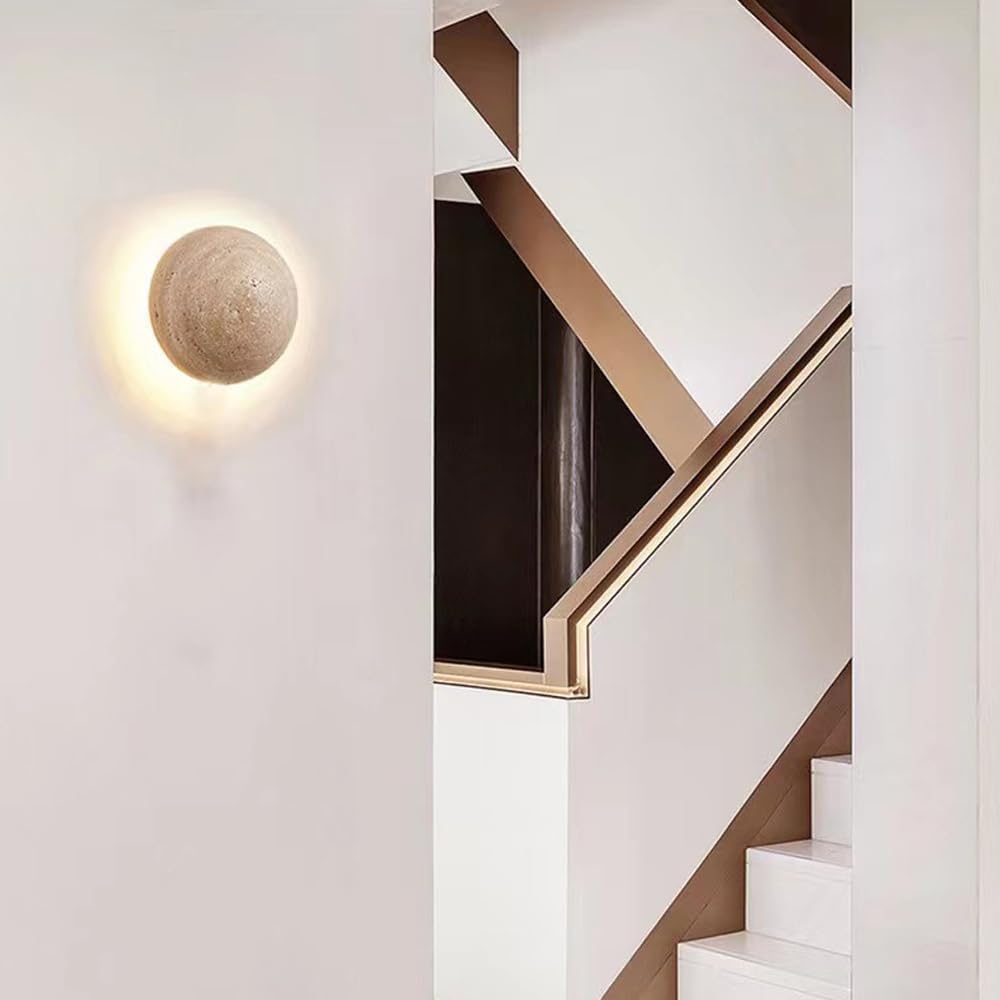 Anais Stone Lamp - Spherical Wall Lamp