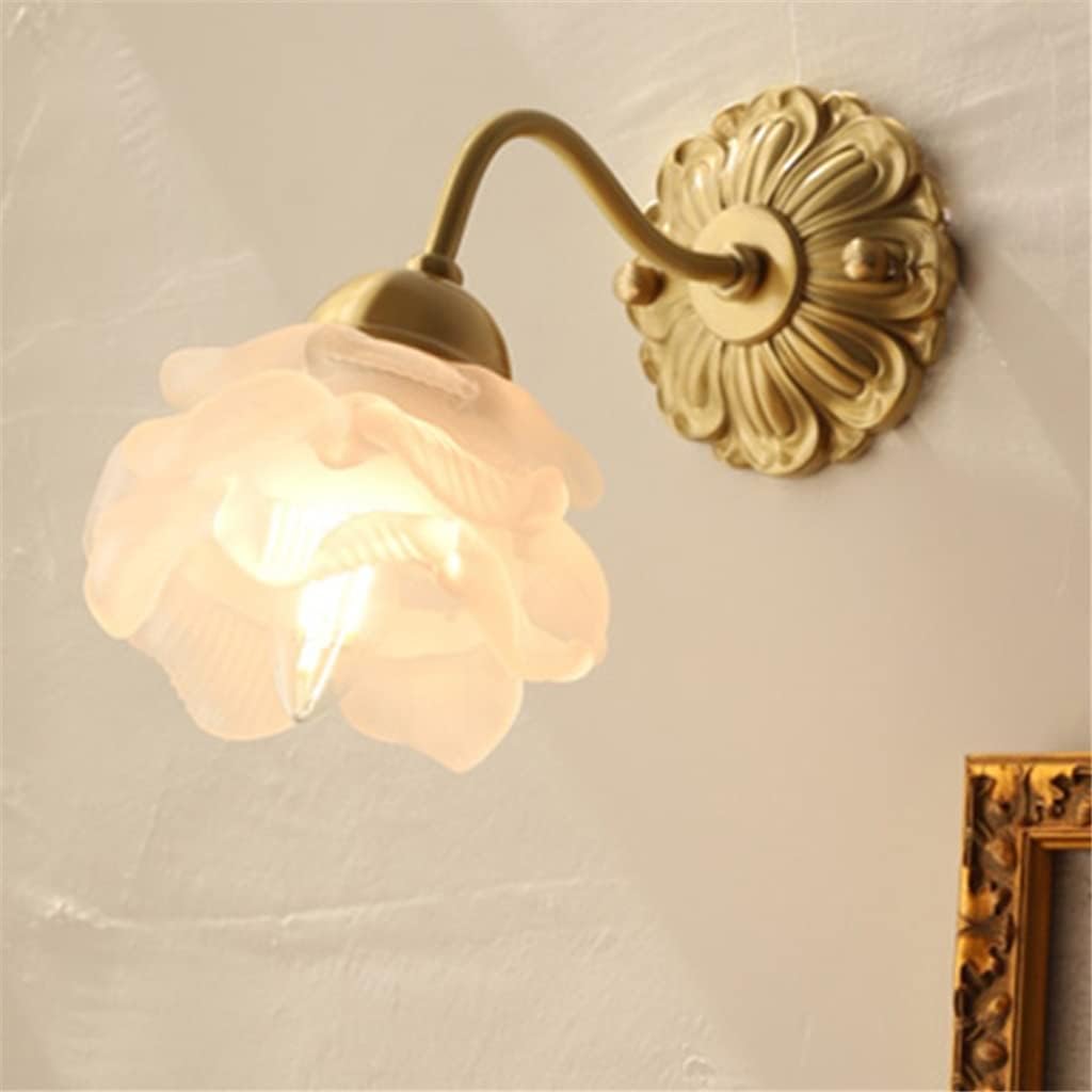 BlossomGlow – Vintage Koper Bloemblad Wandlamp