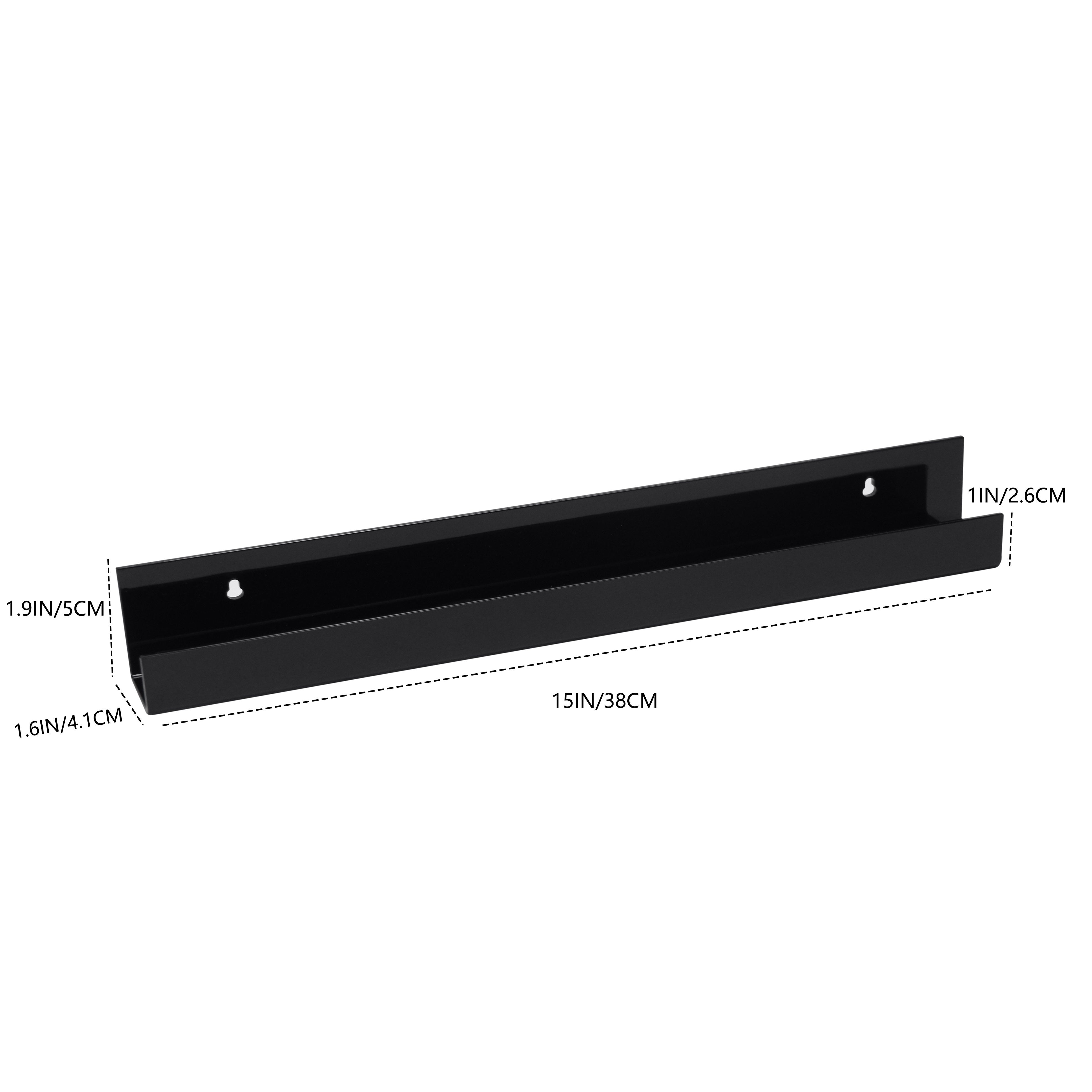 AcrylicClear - Zwevende Transparante Opbergplanken voor Slaapkamer, Woonkamer & Badkamer