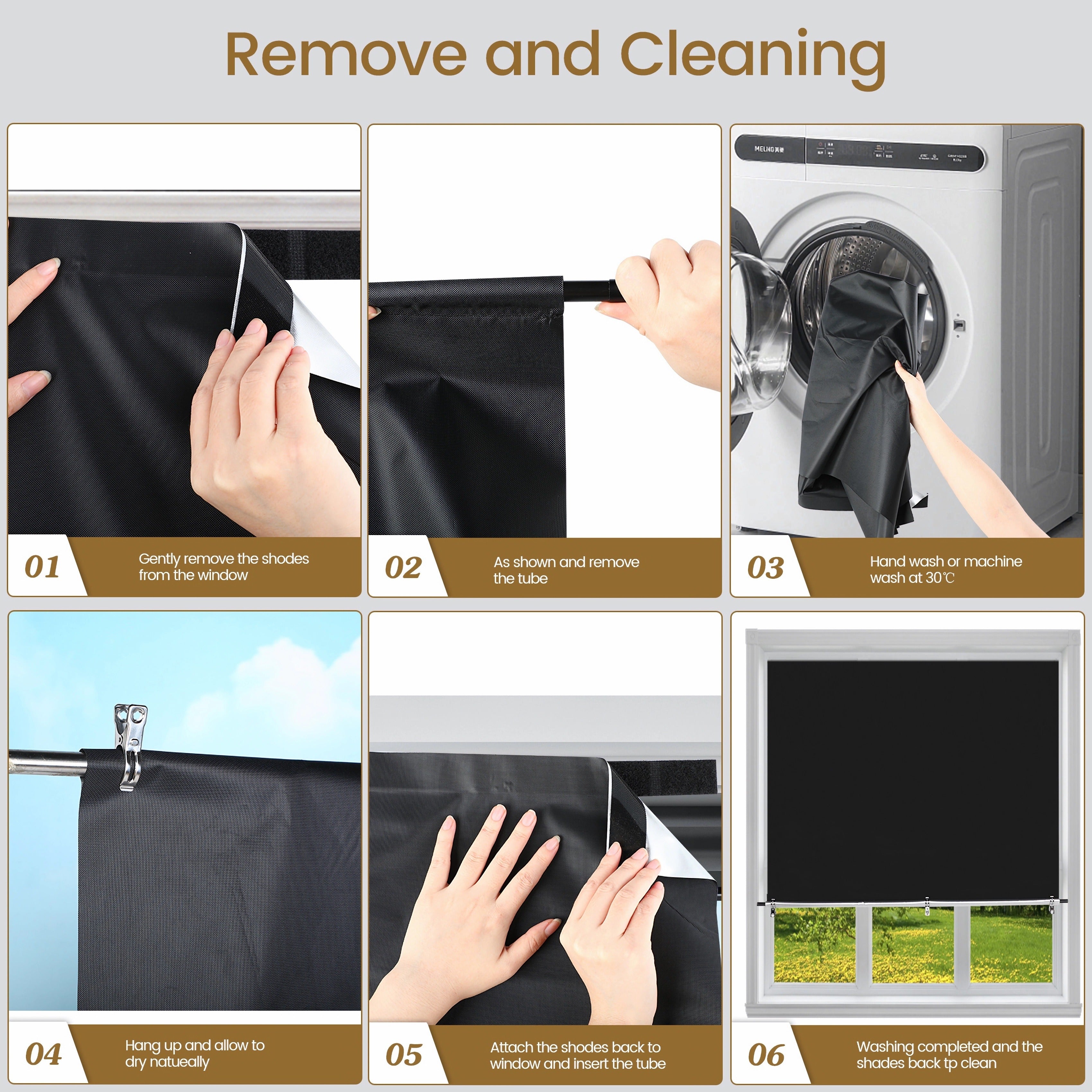 1 Pezzo Tende Oscuranti - Rivestimento per Finestre Portatile per Viaggi, Camera da Letto e Lavoratori Notturni