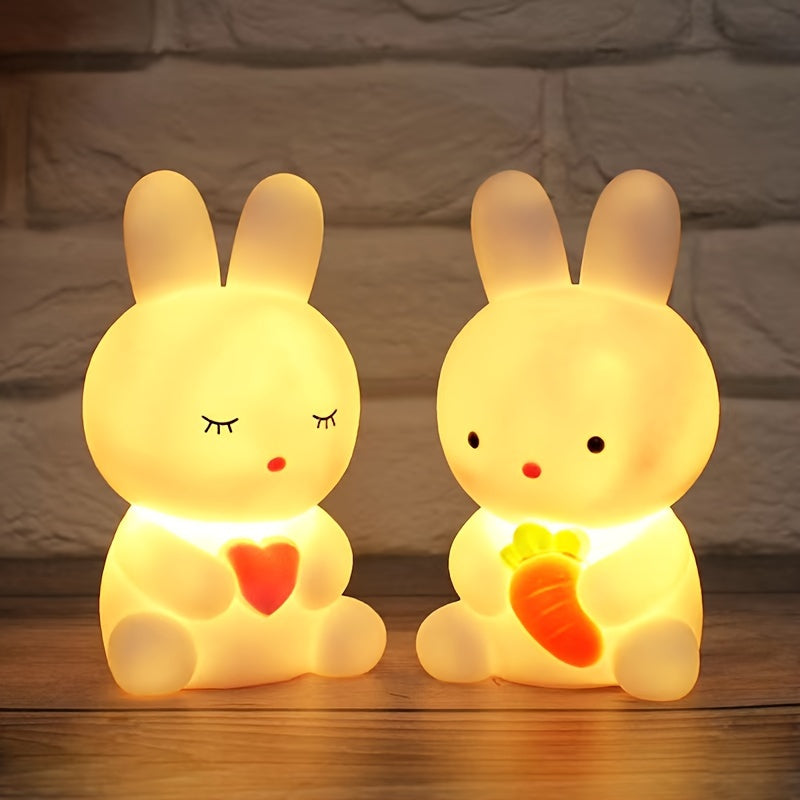 BunnyGlow - Lámpara de Conejo Adorable con Luz LED para Decoración y Luz Nocturna