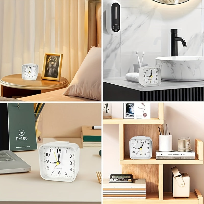 SilentWake - Stille Rechthoekige Wekker met Snooze & Nachtlampje