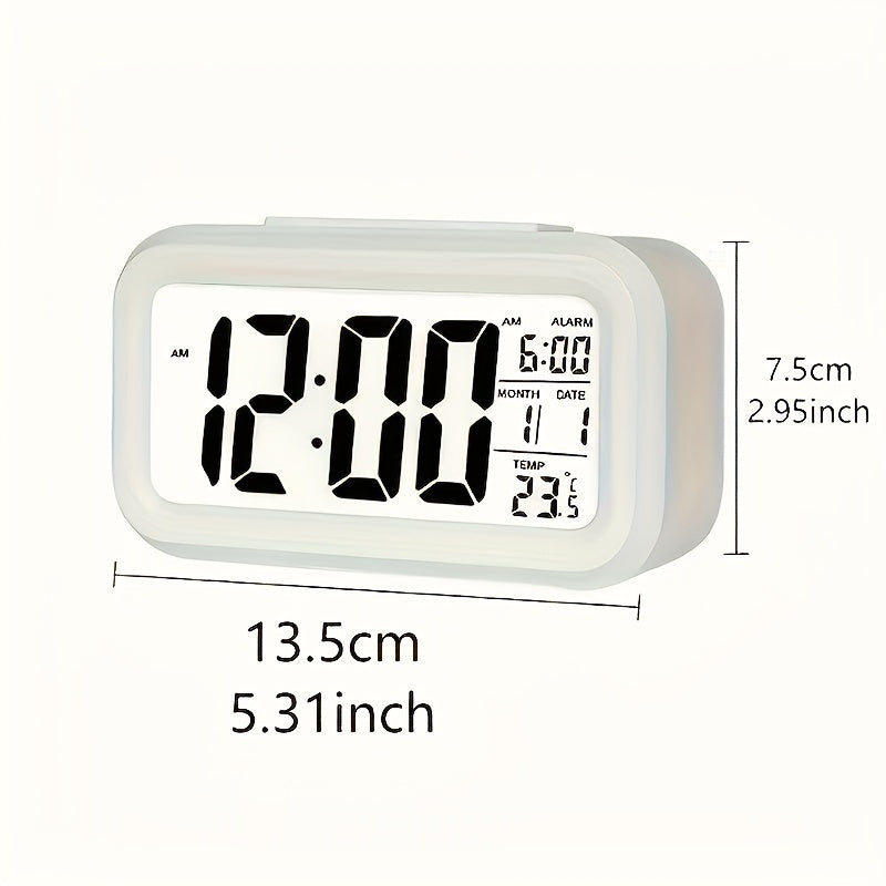 SmartGlow - Digitale Wekker met Groot Scherm en Nachtlampje