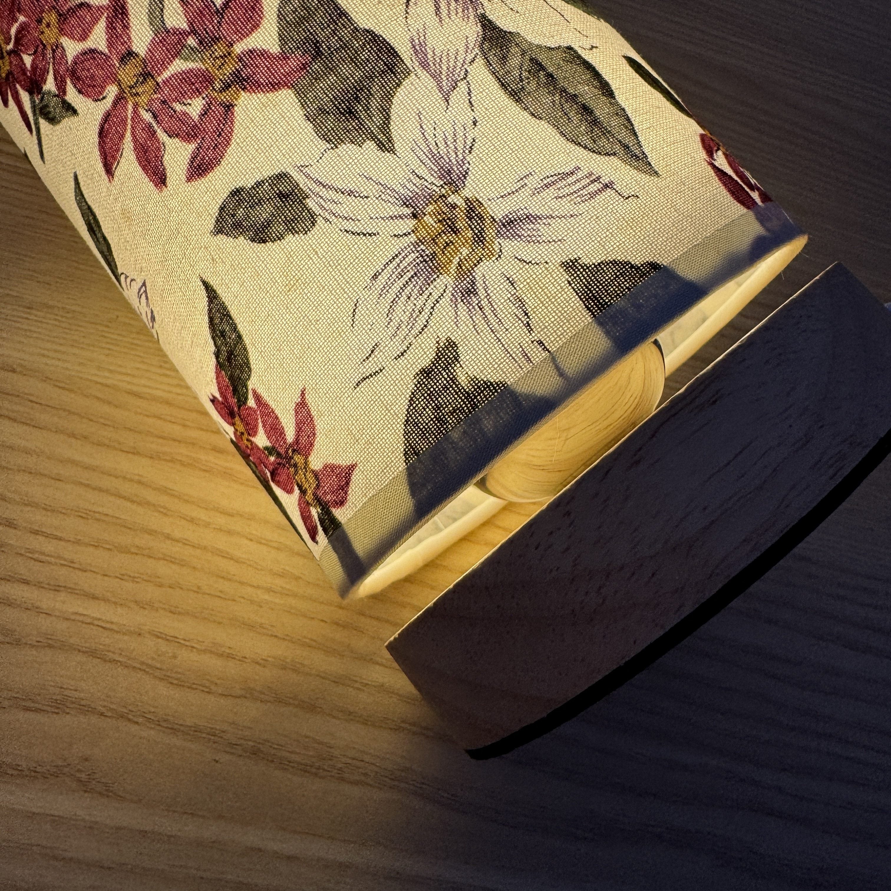 HoutLicht - Lámpara de mesa creativa de madera con LED