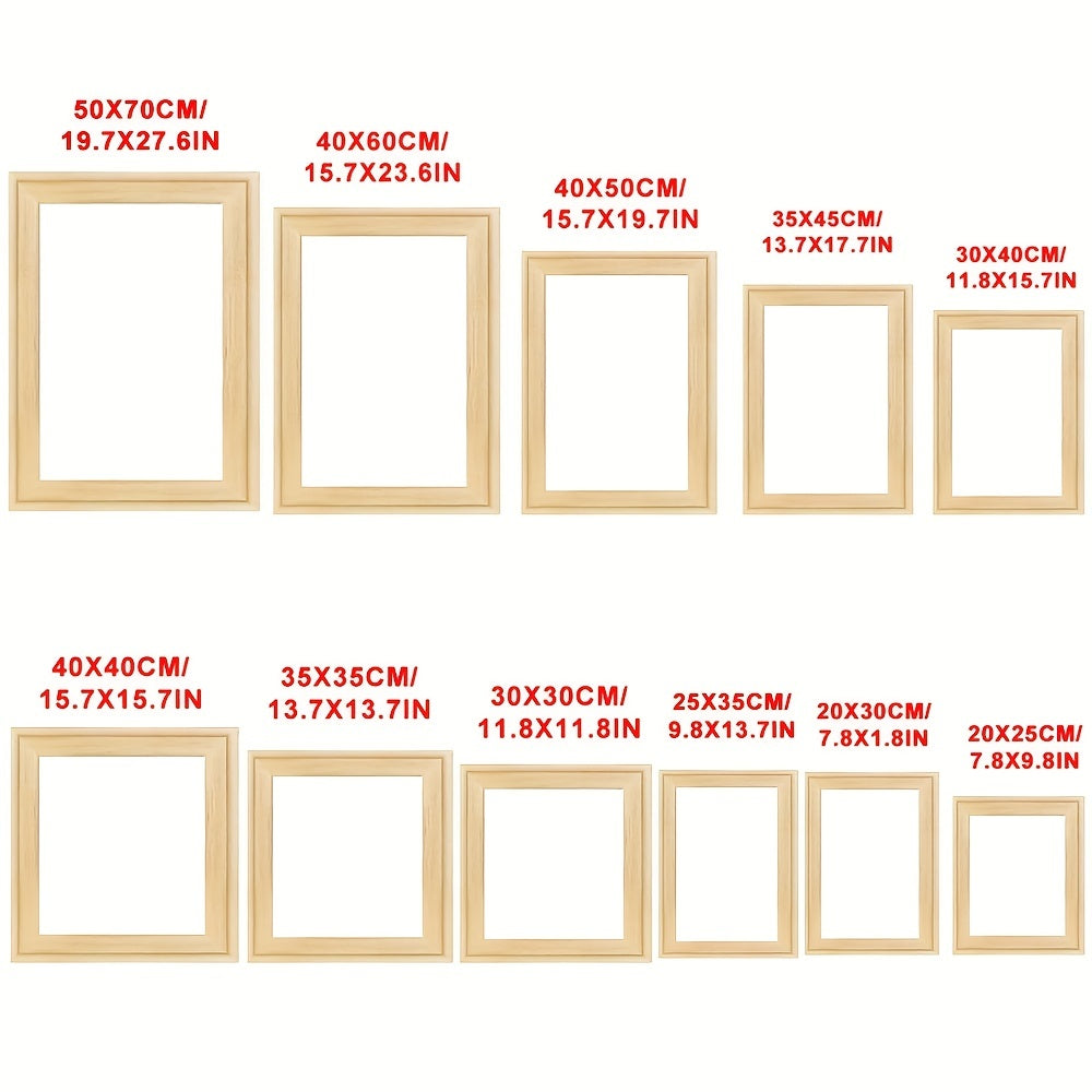 DIY Massief Houten Fotolijst voor Diamant Olieverfschilderijen en Wanddecoratie - Perfect voor Thuisdecoratie