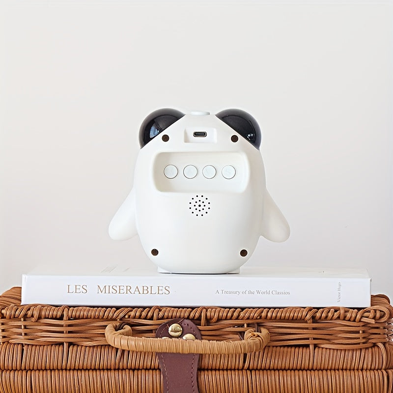 PandaGlow - Schattige USB Oplaadbare Wekker met Temperatuurweergave