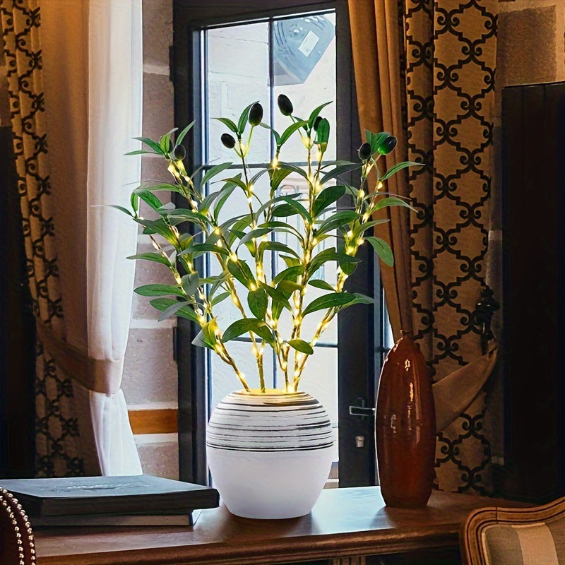 LumiTak - Lámpara de mesa LED decorativa Olijftak