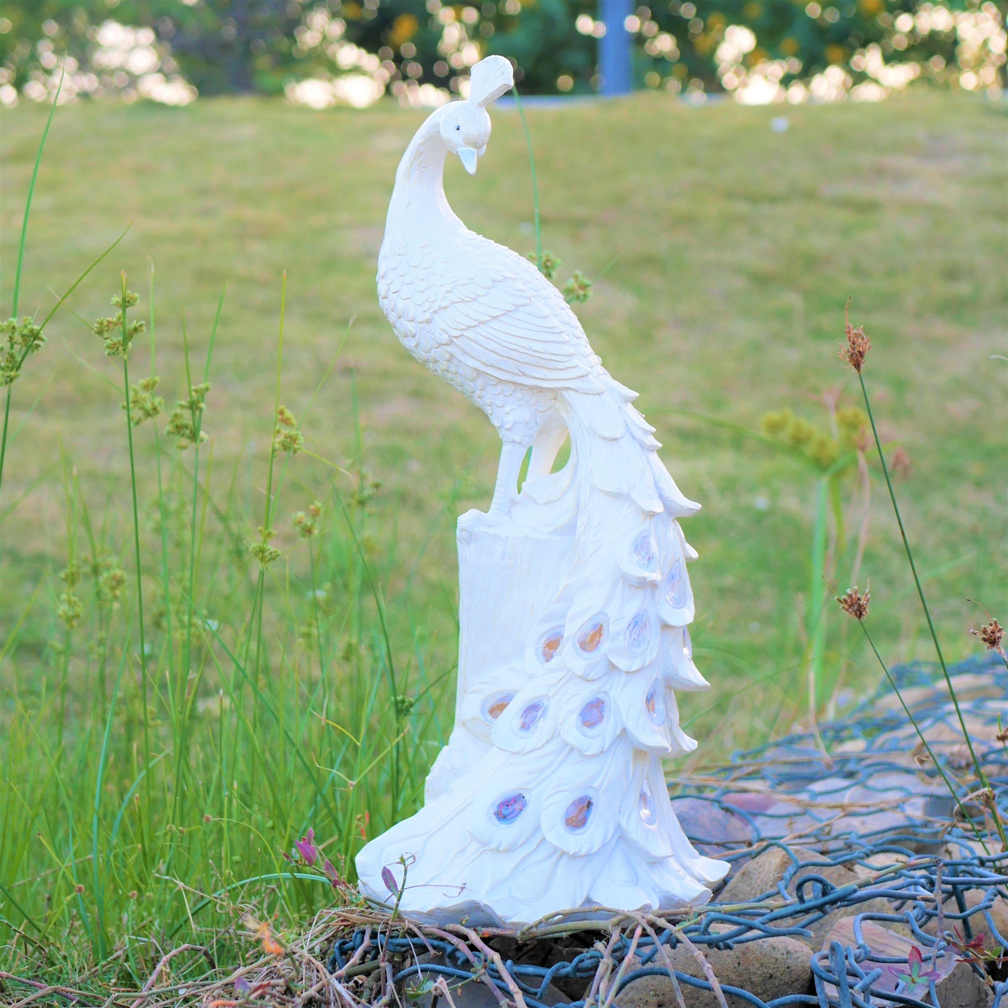 olarPeacock - Colorful Resin Garden Stake Solar-Powered, Perfect