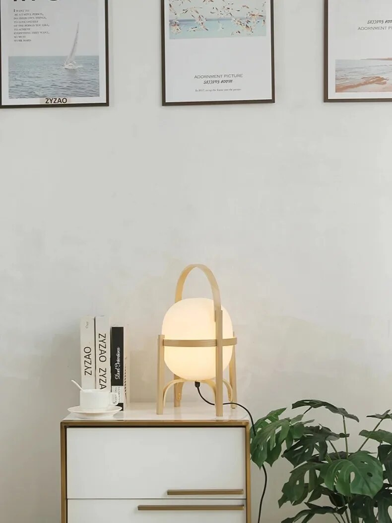 WoodLume – Modern Wooden Table Lamp with LED Lighting
