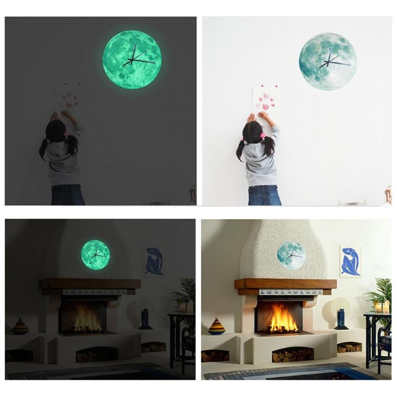 MoonLight - Reloj de Pared de Luna Iluminada