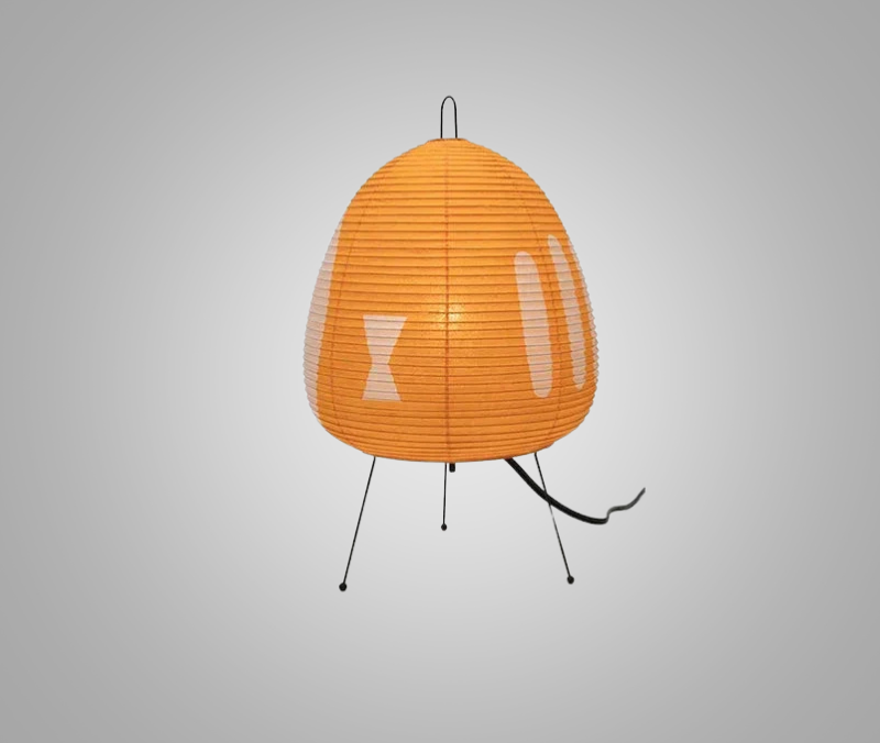 LumiZen – Japanse Papieren Tafellamp in Retro Stijl, Traditionele Verlichting voor Slaapkamer en Woonkamer