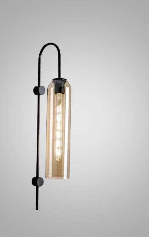 GlassGlow - Lámpara de pared moderna de vidrio con LED