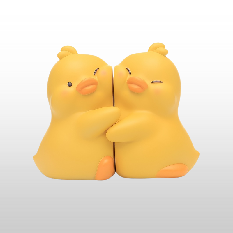 AnimalDecor - Set van Schattige Dieren Boekensteunen - Eend, Olifant, Panda