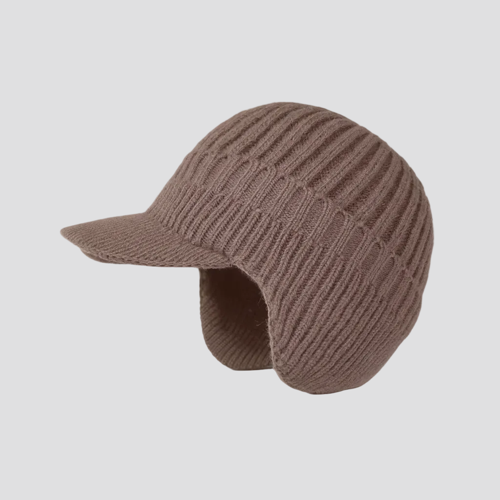 Muts Gebreide Beanie Klep Warm Winter Hoofddeksel