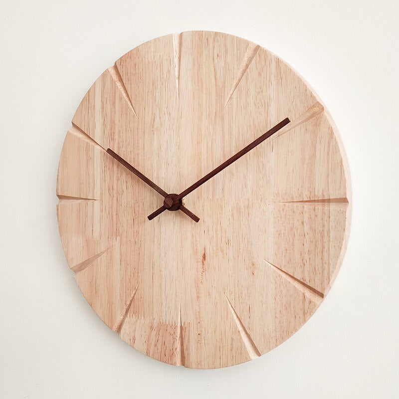 ElegantWood - Reloj de Pared Tallado en Madera