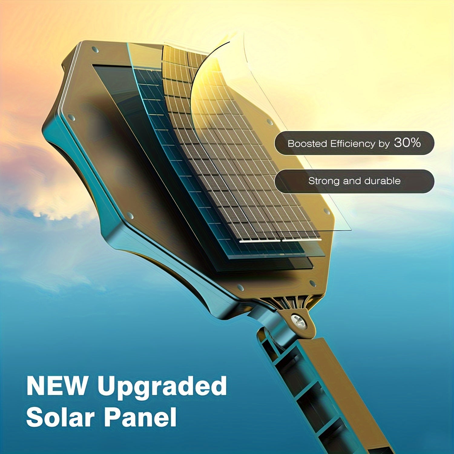 SolarSecure - 168 LED Street Lamp with Motion Sensor and Remote Control