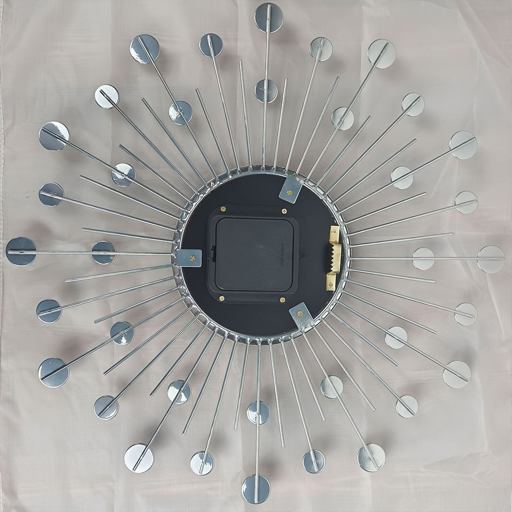 LuxeTime - Silent Wall Clock with Crystal Accents
