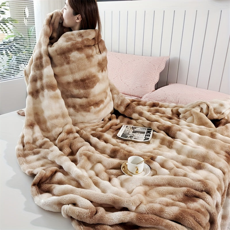 Luxueuze Dikke Fleece Deken – Zachte & Warme Coral Velvet voor Bank, Bed, Kantoor, en Reizen