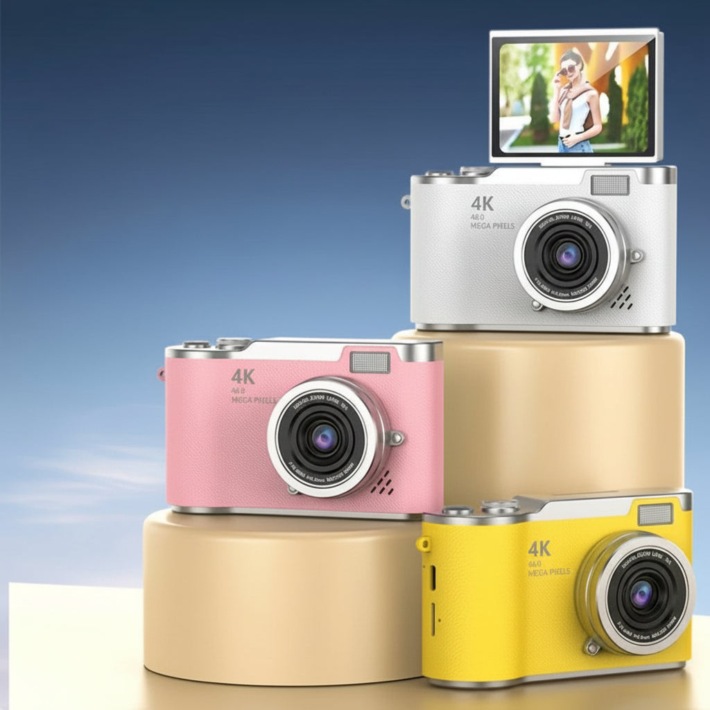 4K Digital Vlogging Camera Flip Screen Perfect Gift Adults - Image 3