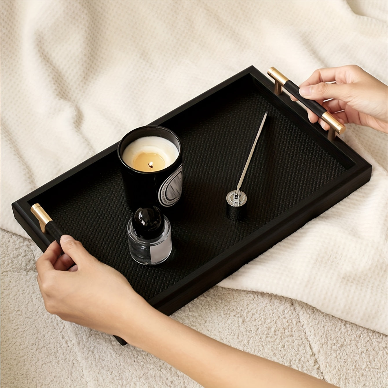 WoodBox - Houten Sieradenlade met Handgrepen | Decoratieve Bureaubak