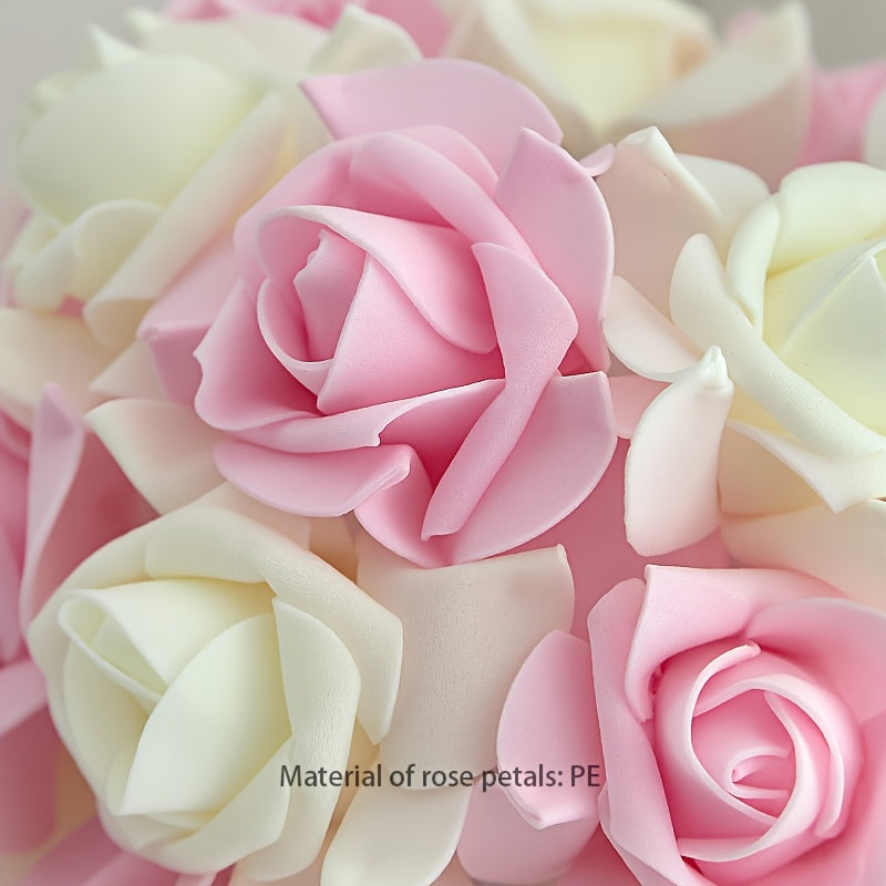 FloraGlow - Art Deco USB Rose Table Lamp with Polished Base and Bulb