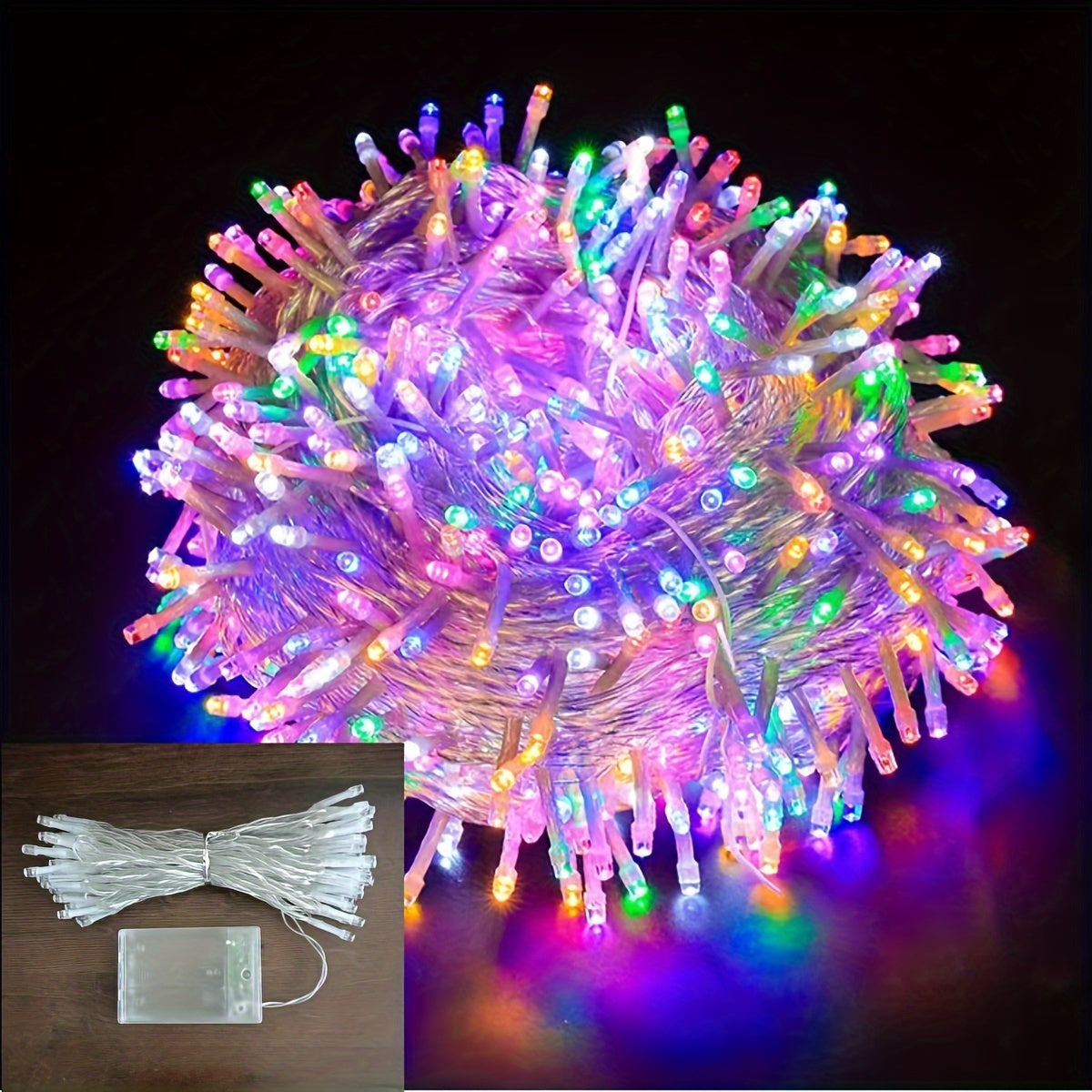 LuxeGlow - Festive LED String Lights 10m, Multi-Color