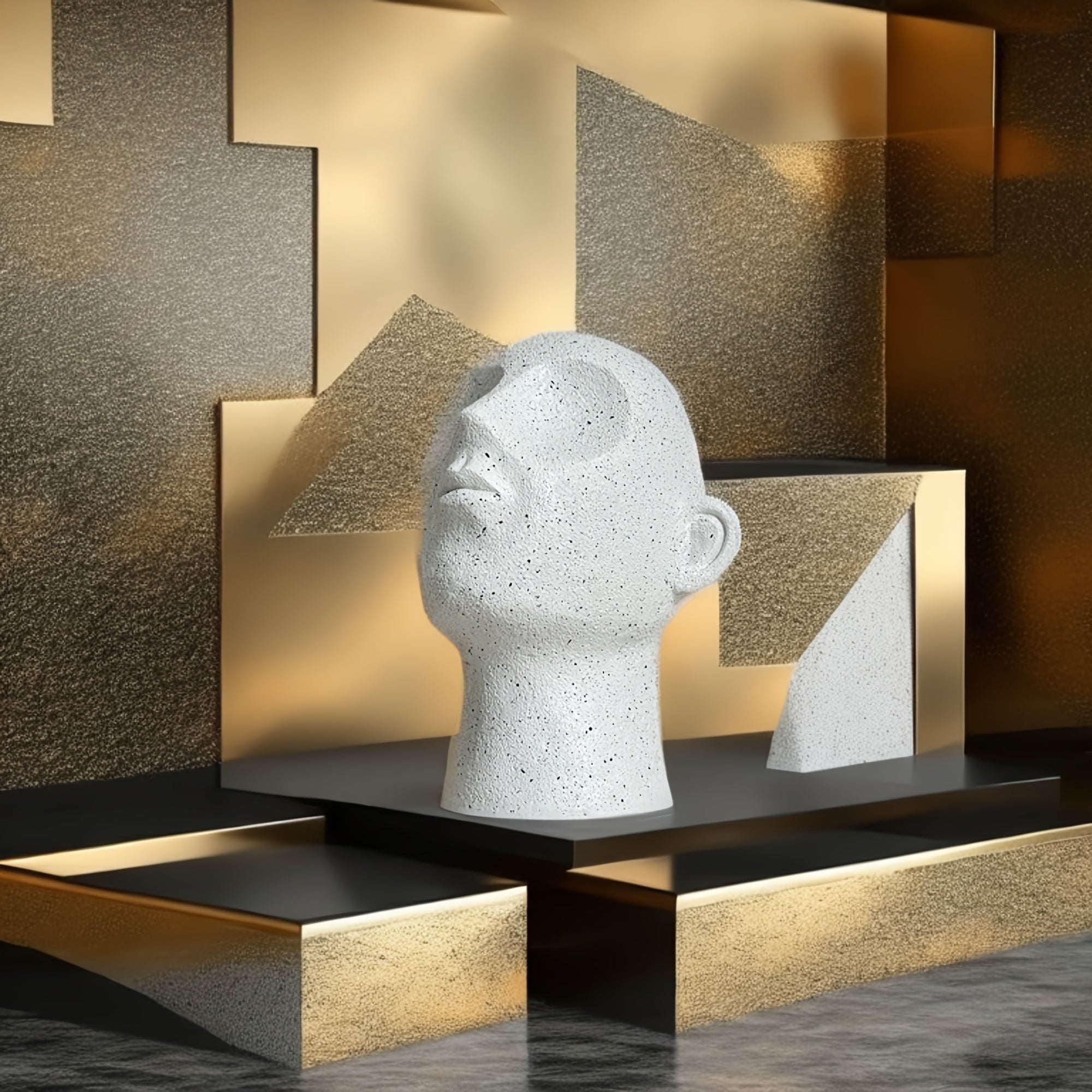 FantasyHead - Fermalibri Testa di Harsen - Fermalibri Decorativo per Diverse Stanze