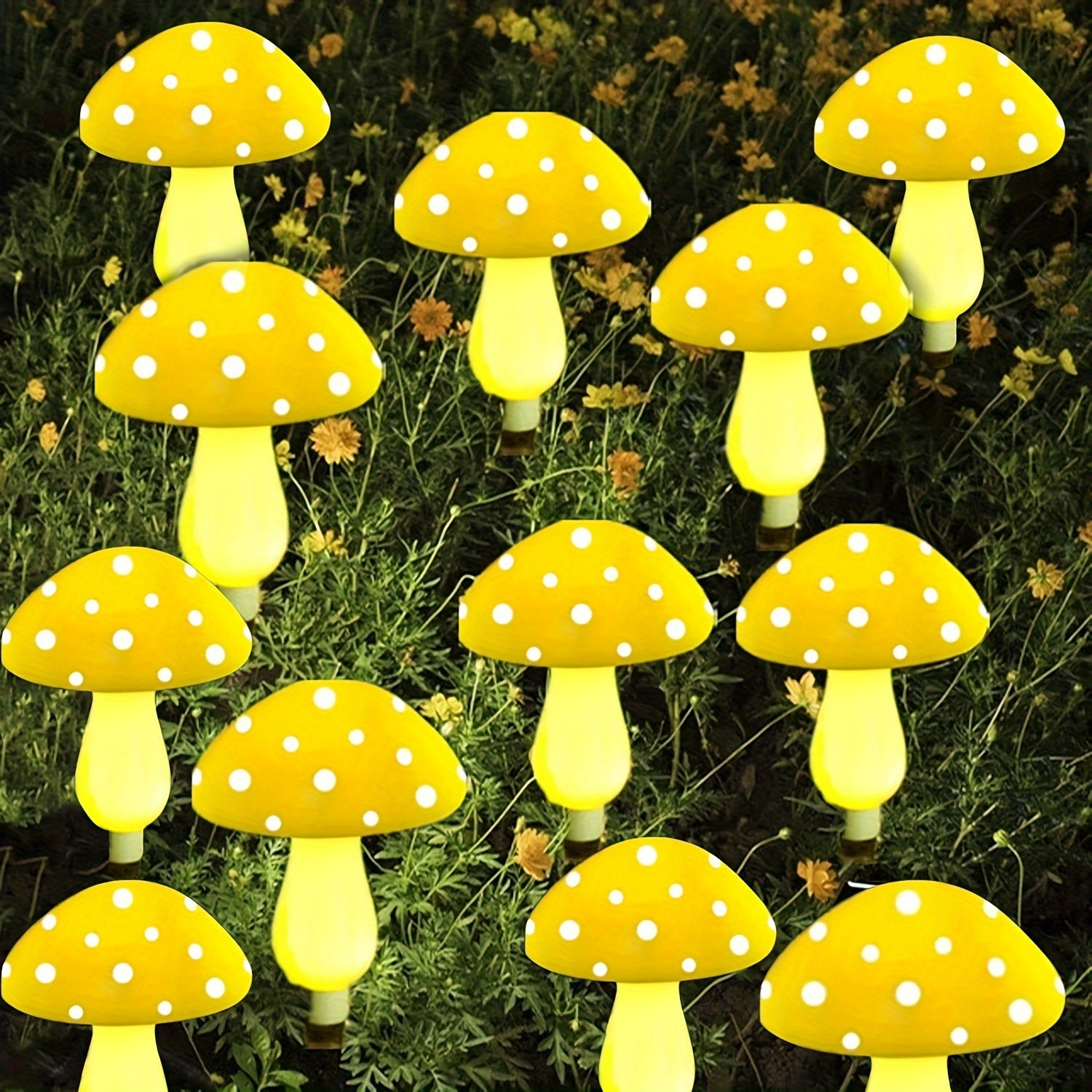 SolarGlow - Solar Mushroom Garden Lamps with 8 Modes, Energy-Saving Decorative Outdoor Lighting