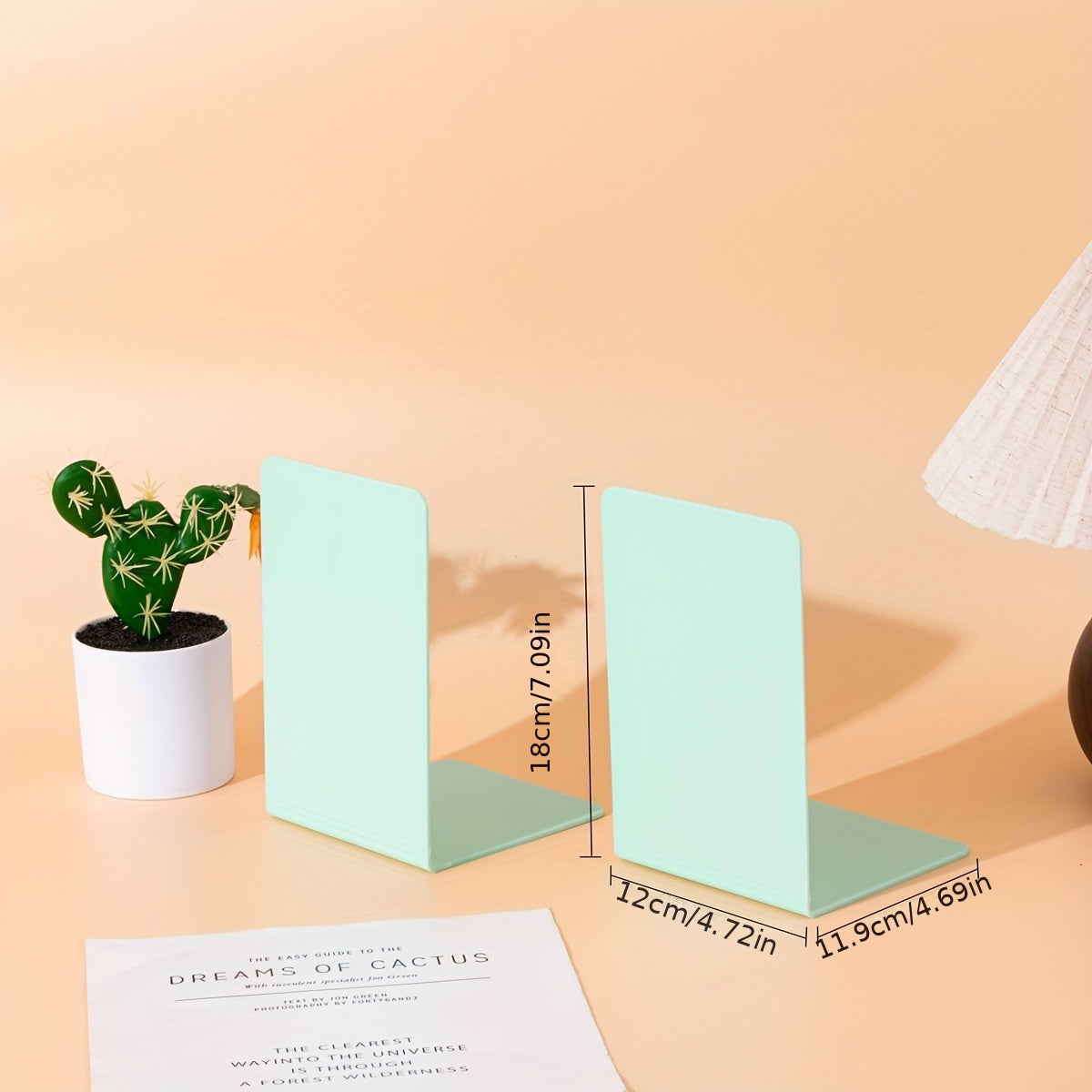 8-delige L-vormige Boekensteunen - Duurzaam PP Materiaal, Bureau- en Studentenorganizer