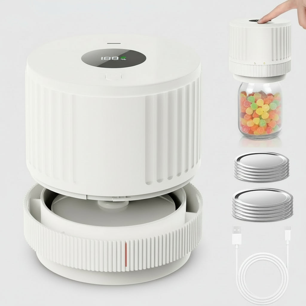 Elektrische Vacumeersealer Mason Jars Draadloos Voedselbewaren