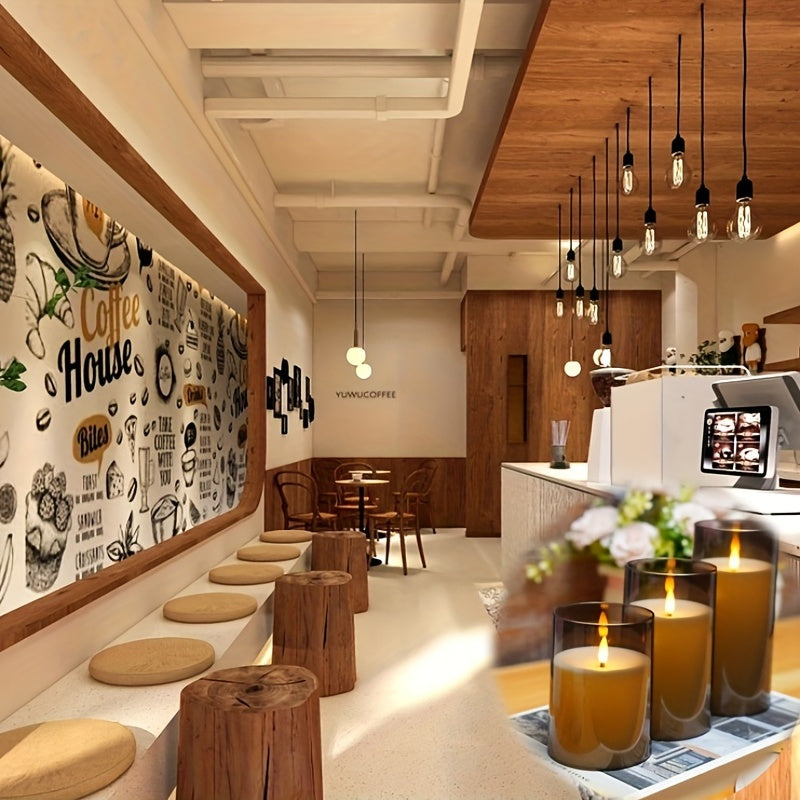 Candela LED senza fiamma con telecomando – Grigio