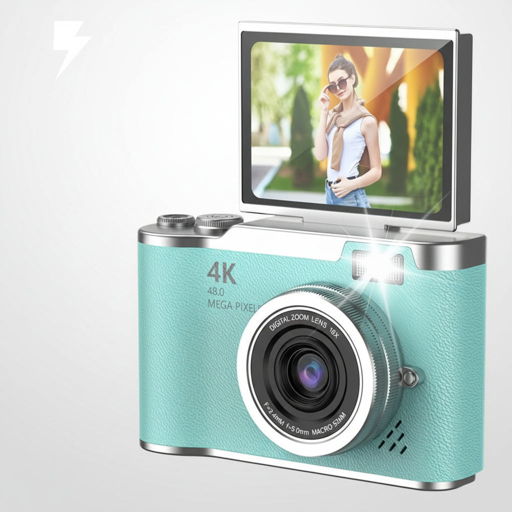 4K Digital Vlogging Camera Flip Screen Perfect Gift Adults - Image 22