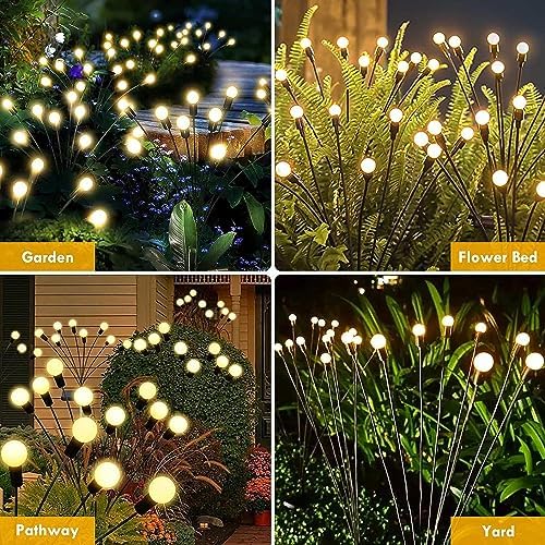 Illuminazione solare da giardino - Luce lampeggiante Starburst, oscillante al vento
