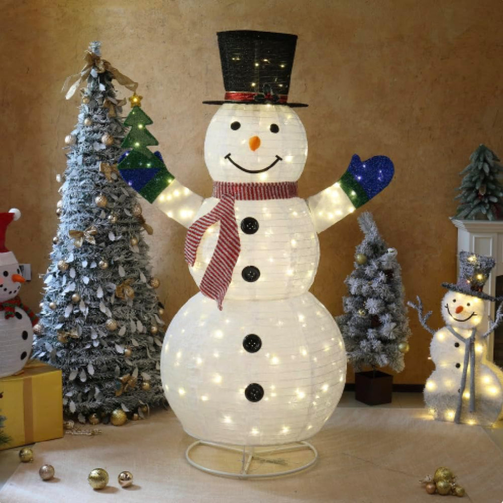 Lichtgevende Kerstman Tuindecoratie 90 LED Lichten