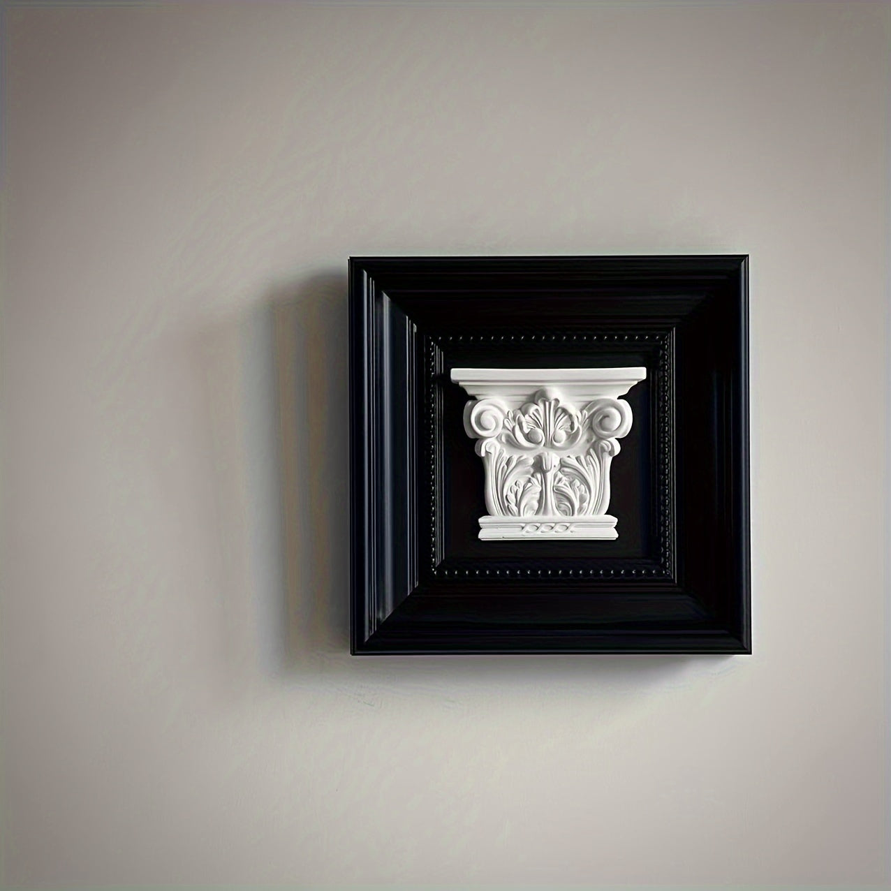 RomanPillar - Vintage 3D Romeinse Zuil Sculptuur Muurschildering